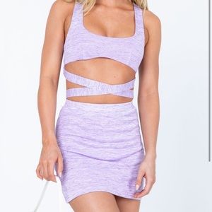 Princess Polly Tie Up Set Skirt and Top